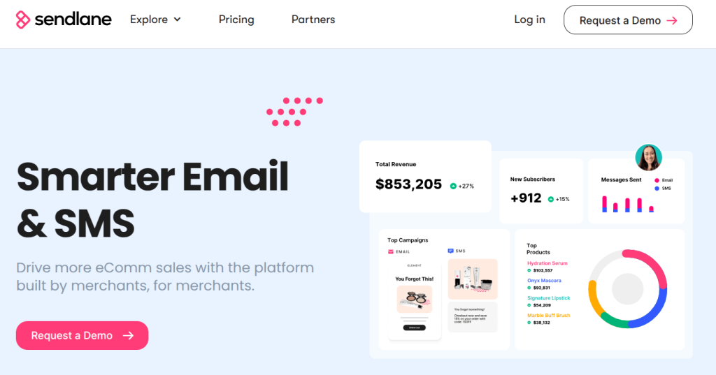 Sendlane email marketing software for enterprise ecommerce