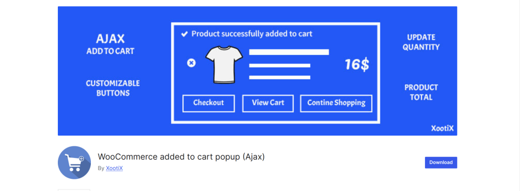 AJAX WooCommerce add-to-cart popup plugin