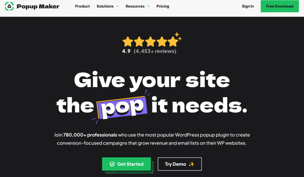 Popupmaker wordpress popup plugin