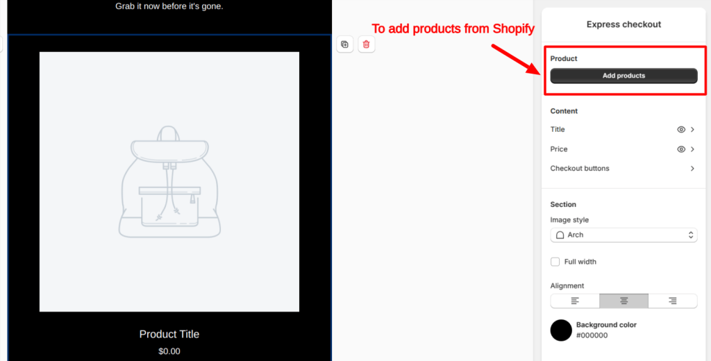 Customizing elements in Shopify email template