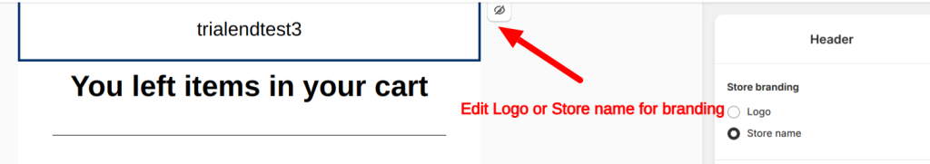 Editing logo and store name for Shopify email template