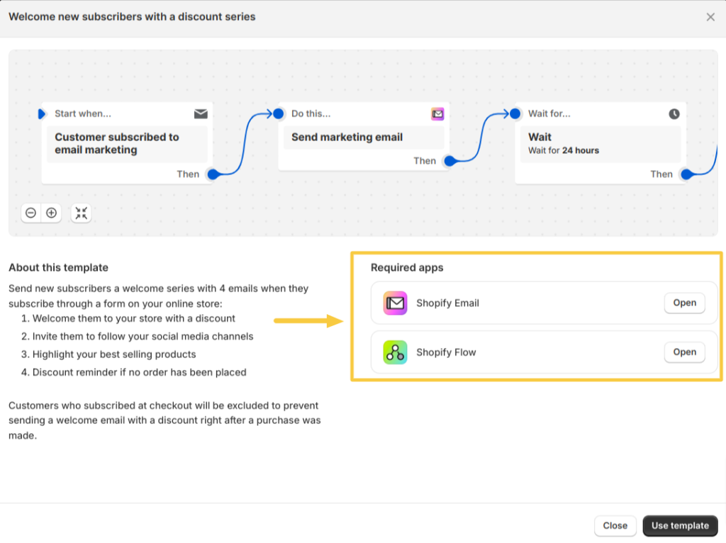 Using Shopify Email for email automation